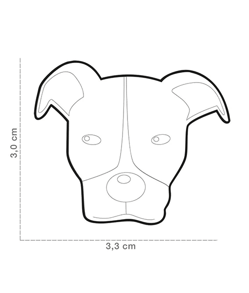 ID Tag - Brown Pitbull
