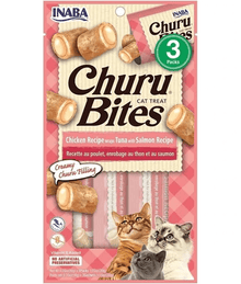 Inaba - Churu Bites Cat Treat Chicken Wrap Tuna Salmon Filling 30g 3 Packs