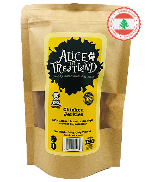 Alice in Treatland - Chicken Jerkies 110g Alice in Treatland