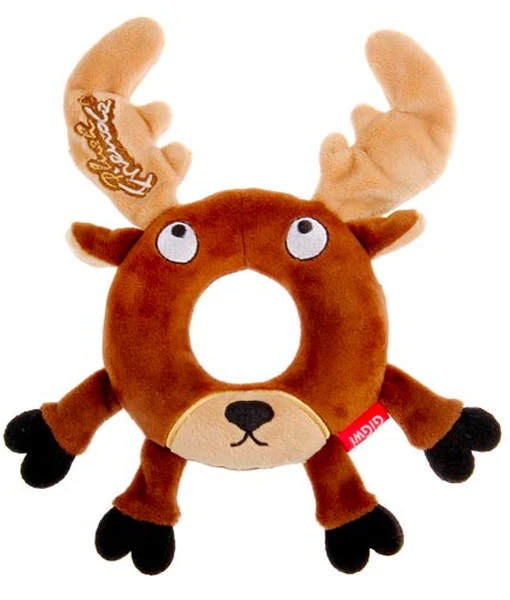 Gigwi - Plush Friends with Foam Rubber Ring and Squeaker Deer GiGwi
