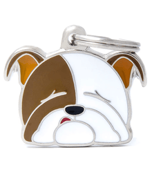 my family ID Tag - English Bulldog