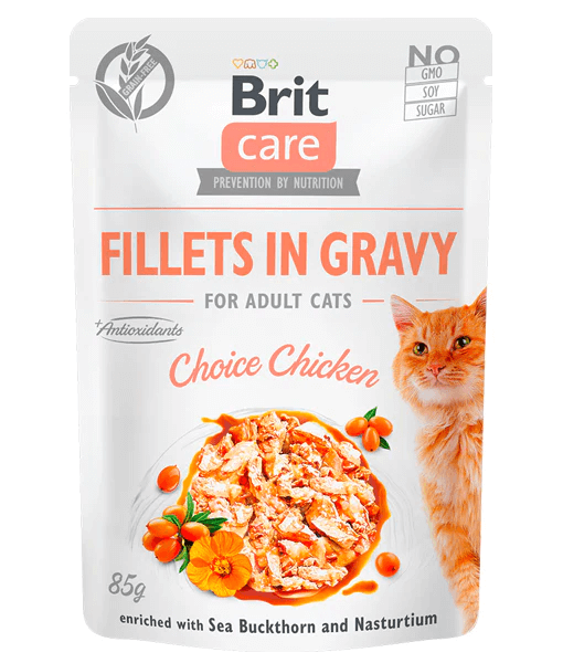 Brit Care - Cat Pouch Choice Chicken in Gravy 85g