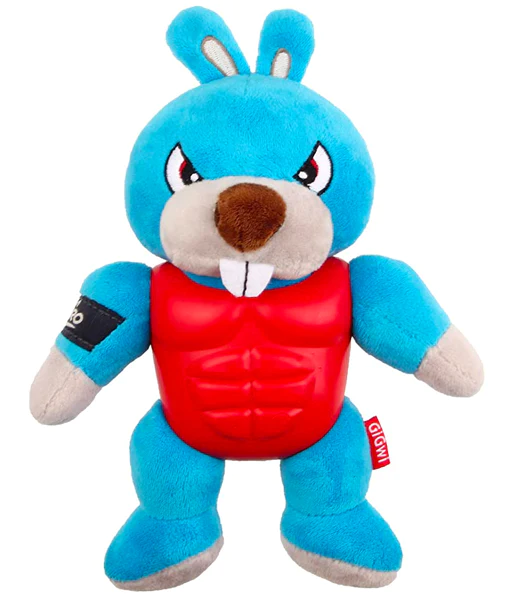 GiGwi - I'm Hero TPR Armor Rabbit Plush Dog Toy with Squeaker GiGwi