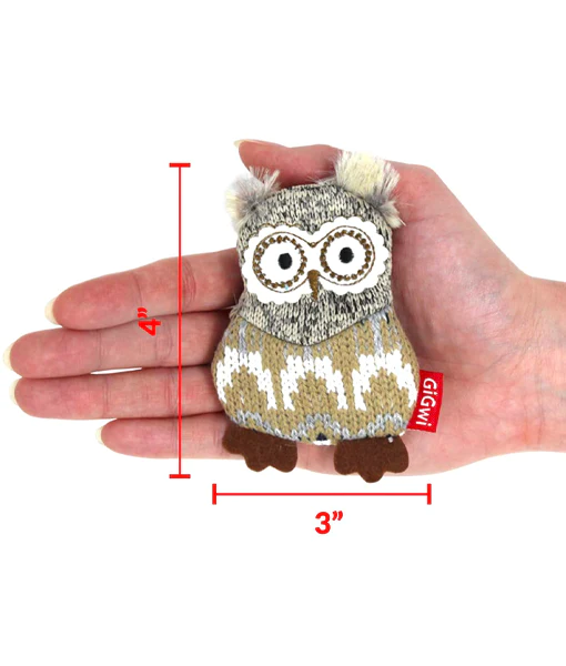 Gigwi - Plush Friendz Dog Toy Wise Owl Small