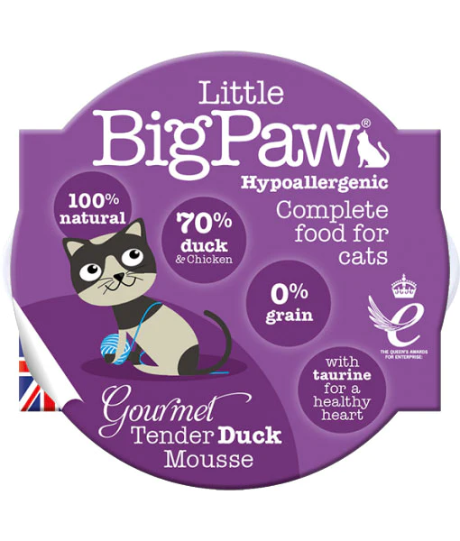 Little Big Paws - Gourmet Tender Duck Mousse For Cats 85g Little Big Paw