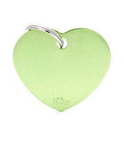 ID Tag – Basic Aluminum Heart