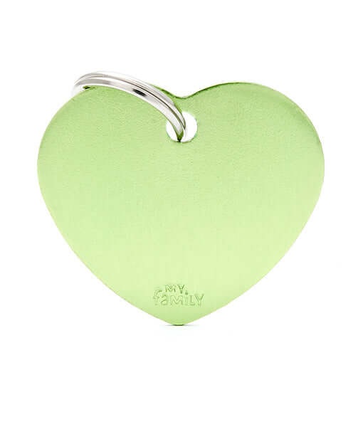 ID Tag – Basic Aluminum Heart