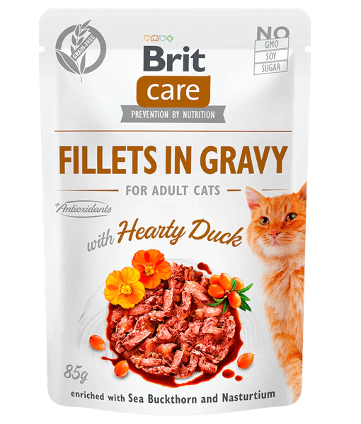 Brit Care - Cat Pouch Hearty Duck in Gravy 85g