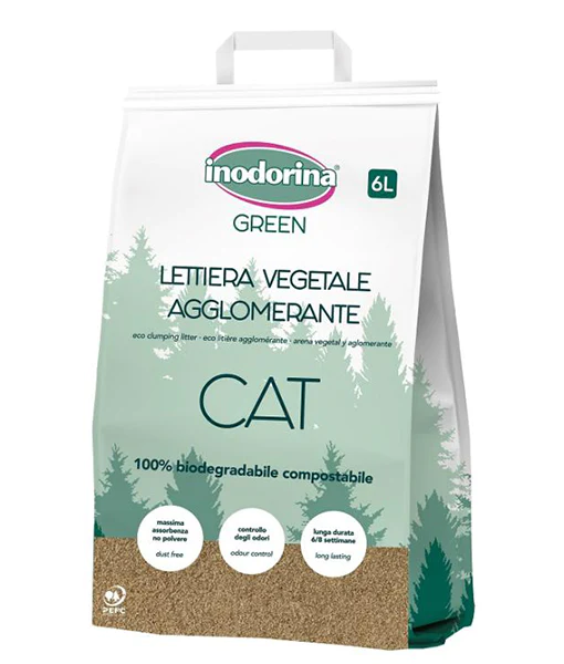 Inodorina - Green eco clumping litter 6 L Inodorina
