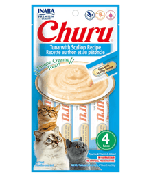 Inaba - Churu Tuna with Scallop 4 Tubes
