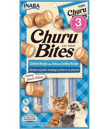 Inaba - Churu Bites - Chicken Recipe wraps Tuna with Scallop Recipe 30g 3 Packs