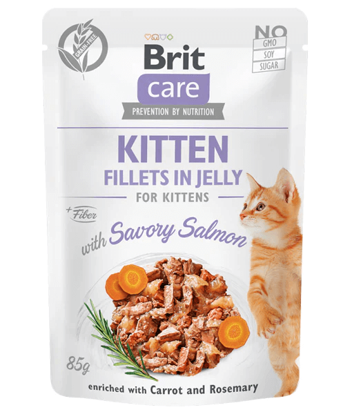 Brit Care - Kitten Savory Salmon in Jelly 85g