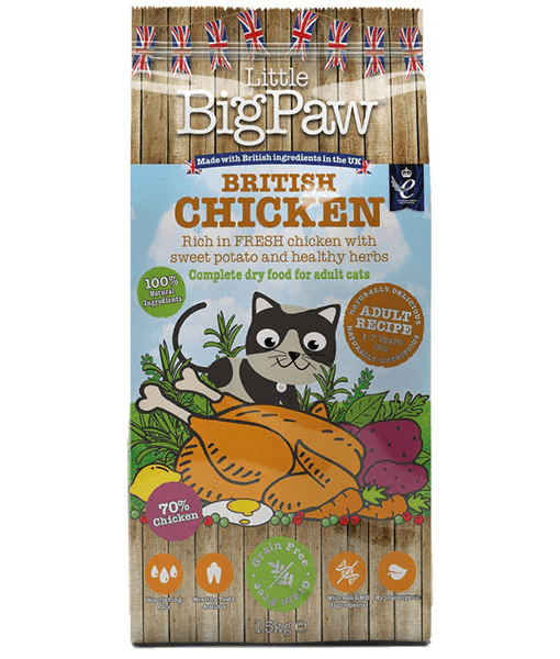 Little Big Paw LIttle Big Paw - British Chicken Complete Dry Food for Adult Cats 1.5kg