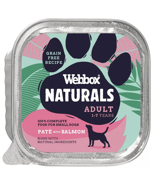 Webbox Naturals Adult Salmon Pate Wet Dog Food 150G