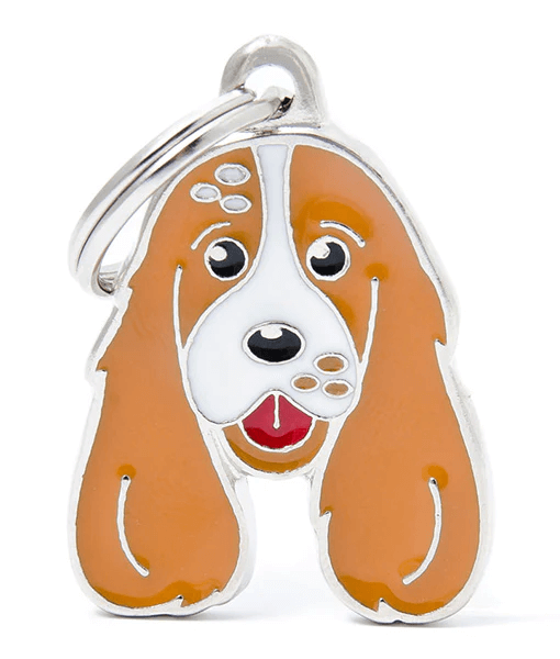 ID Tag - Orange and White Cocker