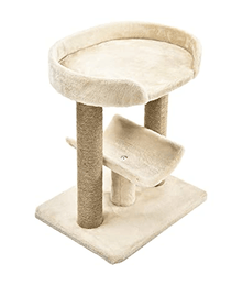 Basics Top Platform Cat Tree With Scratching Post - L46 xW36xH56 cm Beige
