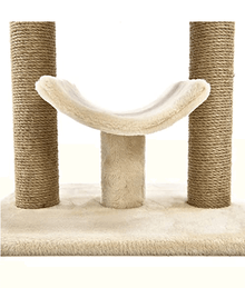 Basics Top Platform Cat Tree With Scratching Post - L46 xW36xH56 cm Beige