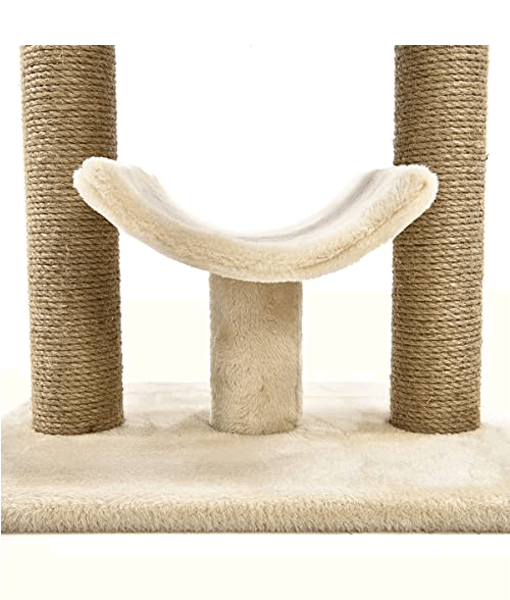 Basics Top Platform Cat Tree With Scratching Post - L46 xW36xH56 cm Beige