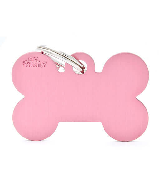 my family ID Tag - Basic Aluminum Bone