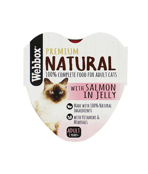 Webbox - Natural Salmon in Jelly Wet Cat Food 85g Webbox