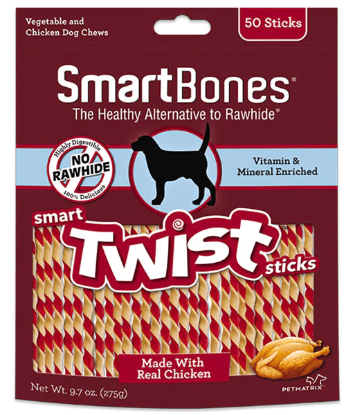 SmartBones - Chicken Smart Twist Sticks 50 Sticks