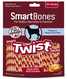 Smart Bones SmartBones - Chicken Smart Twist Sticks 50 Sticks