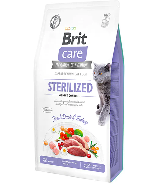 Brit Care - Cat Grain-Free Sterilized and Weight Control 2kg
