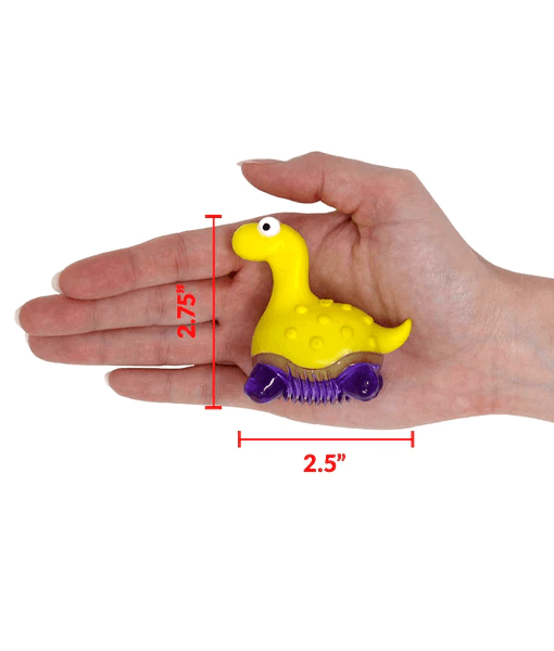 Squeaky dinosaur dog toy top