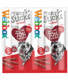 Webbox Webbox - Tasty Sticks Beef Dog Treats (5 sticks)