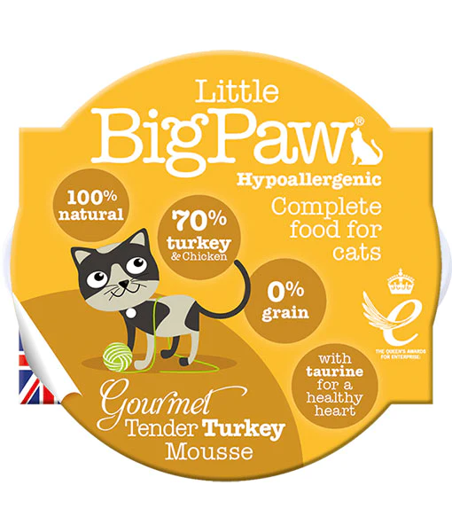 Little Big Paw - Gourmet Tender Turkey Mousse For Cats 85g Little Big Paw
