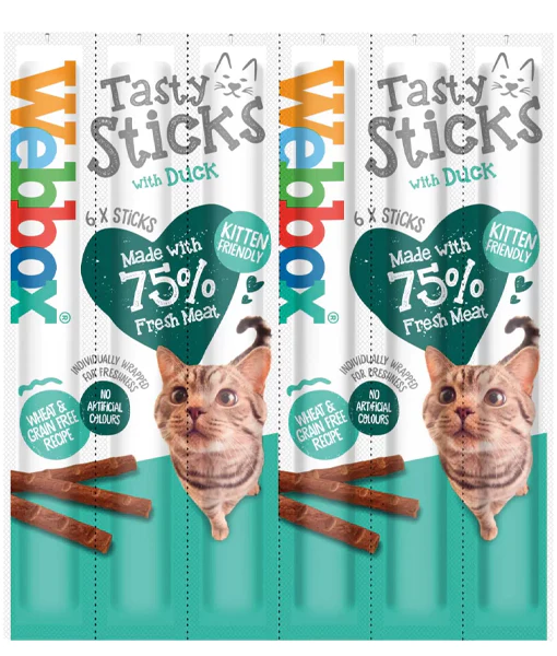 Webbox - Tasty Sticks Duck Cat Treats (6 sticks) Webbox