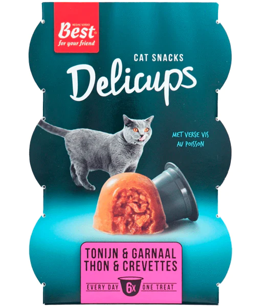 Best - Delicups Cat Snacks Tuna & Prawn Best For Your Friend