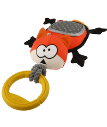 GiGwi GiGwi Iron Grip Fox Plush Tug Toy with TPR Handle