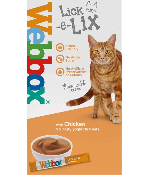 Webbox - Lick-e-Lix Creamy Chicken Cat Treats (5 sachets) Webbox