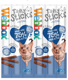 Webbox Webbox - Tasty Sticks Cod Cat Treats 6 sticks