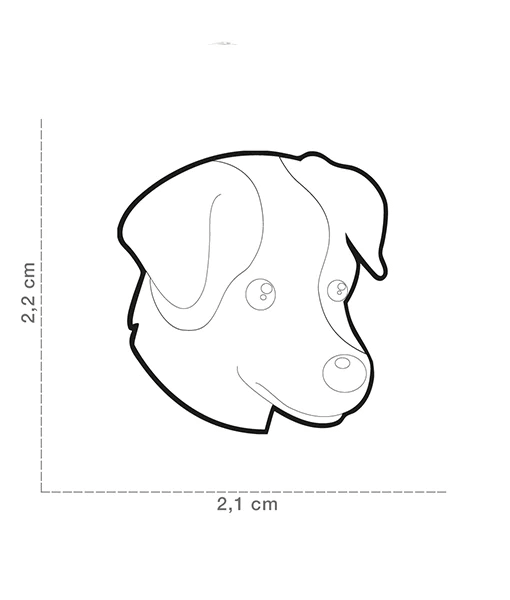 ID Tag - White and Brown Jack Russel