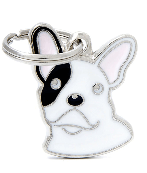ID Tag - White French Bulldog
