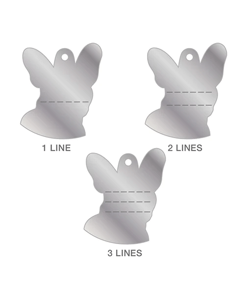 ID Tag - White French Bulldog