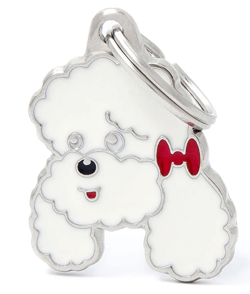 ID Tag - White Poodle