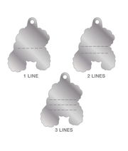 ID Tag - White Poodle