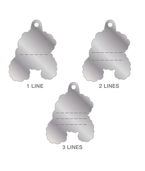 ID Tag - White Poodle