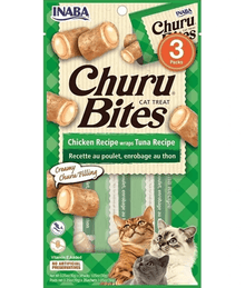 Inaba - Churu Bites Cat Treat Chicken Wrap Tuna Filling 30g 3 Packs
